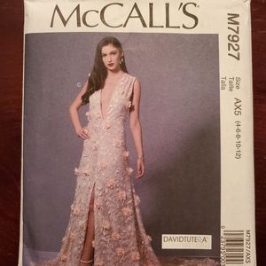 McCALL'S Sewing Pattern M7927, Designer  David Tutera, Size 4-12